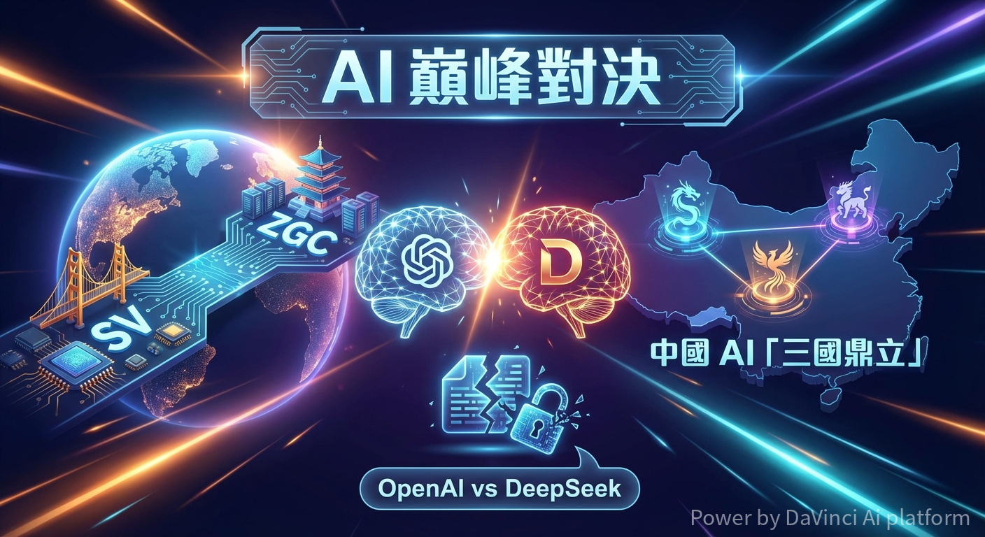 矽谷與中關村的 AI 巔峰對決：OpenAI 控訴 DeepSeek 竊密，中國 AI「三國鼎立」局勢成形